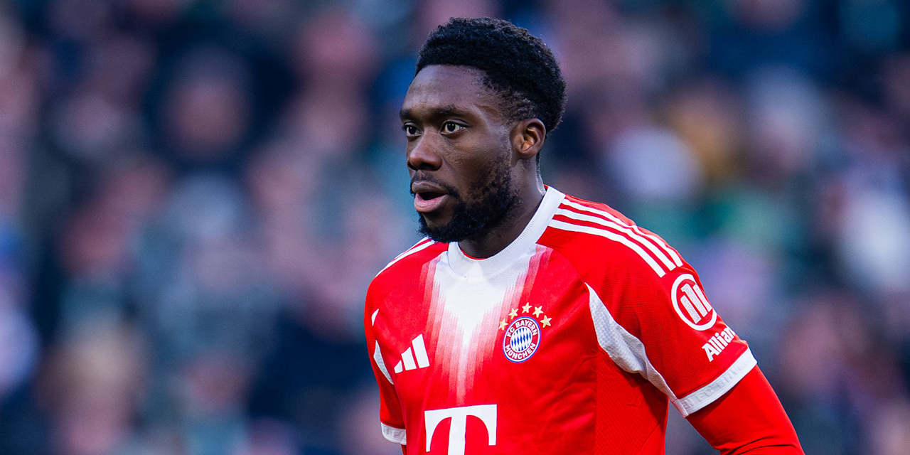 Alphonso Davies in einem Spiel des FC Bayern
