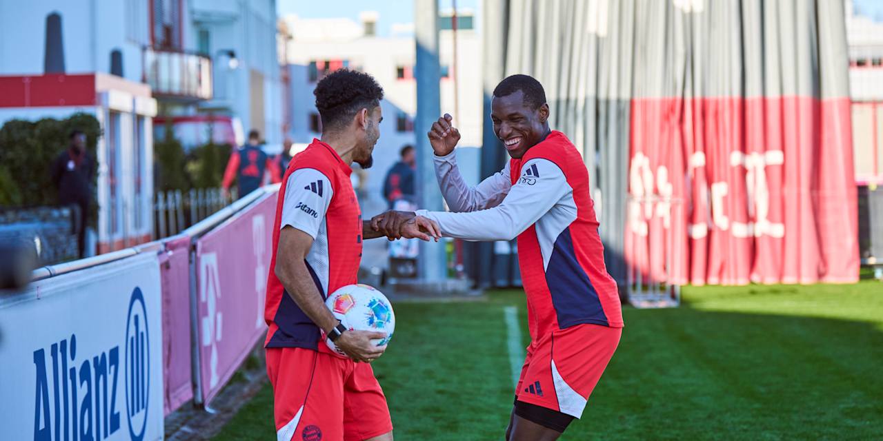Luis Díaz und Nicolas Jackson in Orange im Abschlusstraining vor Dortmund.