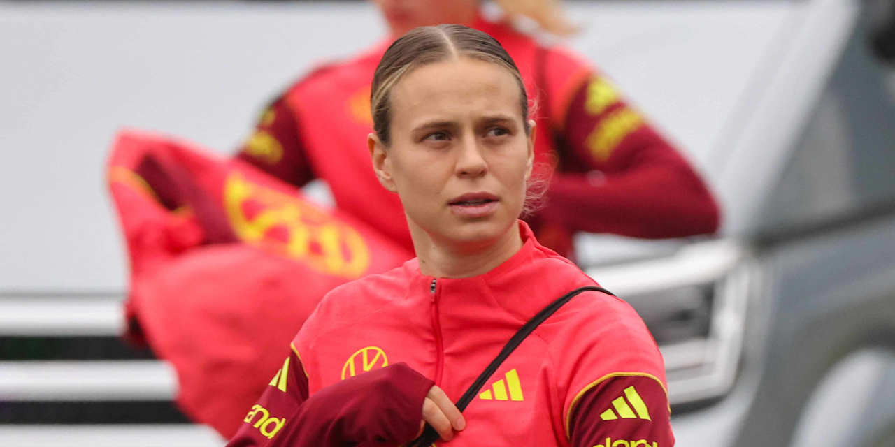 Klara Bühl während einer Trainingseinheit der deutschen Nationalmannschaft.