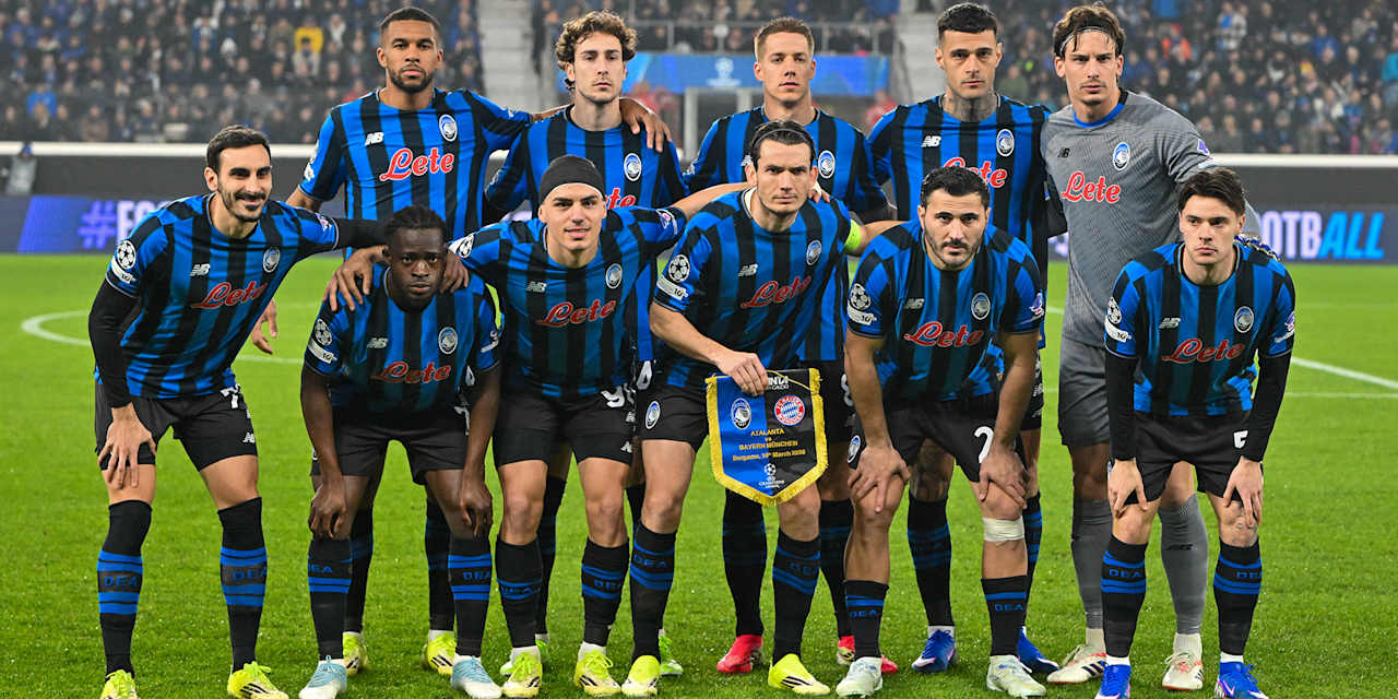 Das Team von Atalanta Bergamo vor dem Champions League-Spiel gegen den FC Bayern