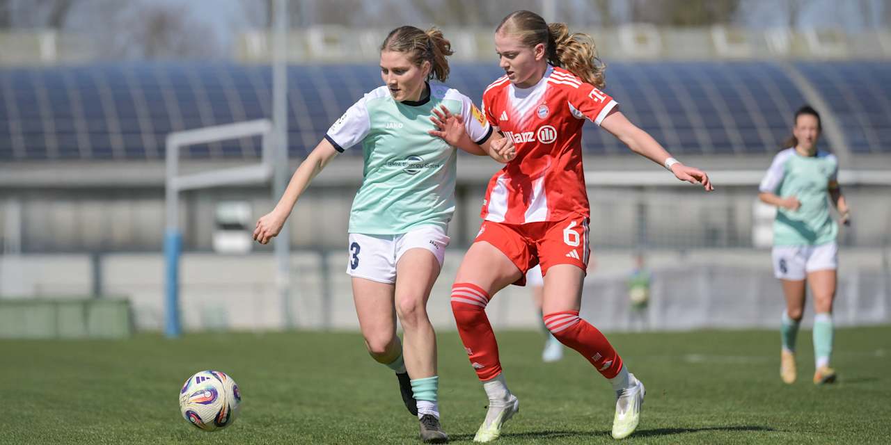 Marie Gmeineder im Zweikampf.