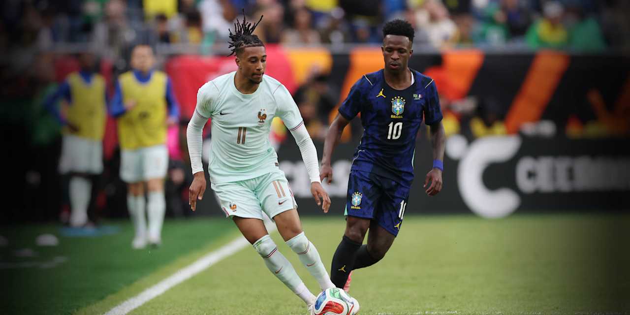 Michael Olise Vinicius France Brazil