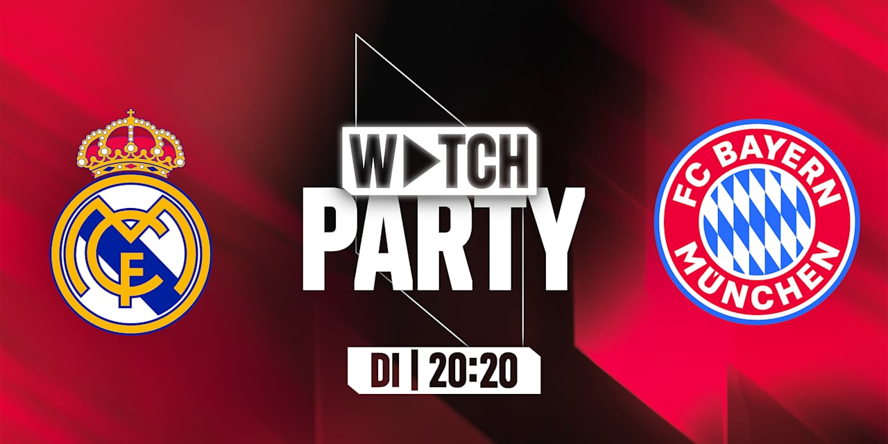 Eine Grafik des FC Bayern vor Real Madrid