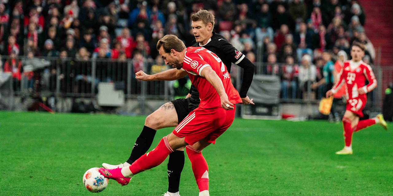 Harry Kane im Bundesliga-Heimspiel des FC Bayern gegen den FC St. Pauli.
