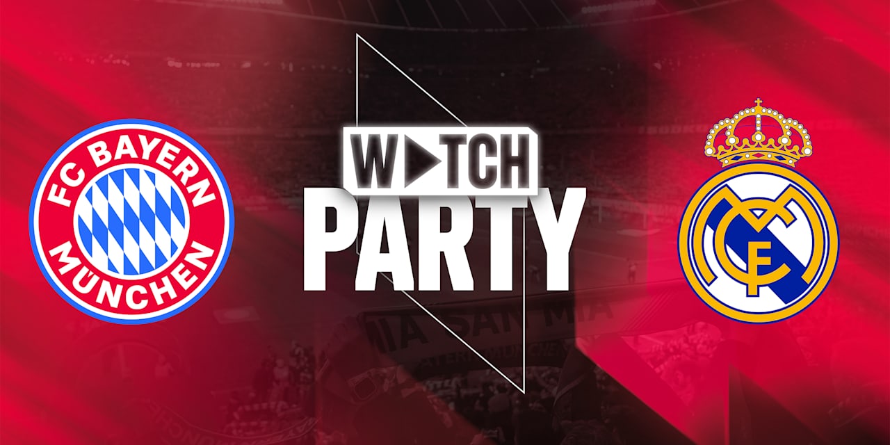 Eine Grafik des FC Bayern vor Real Madrid