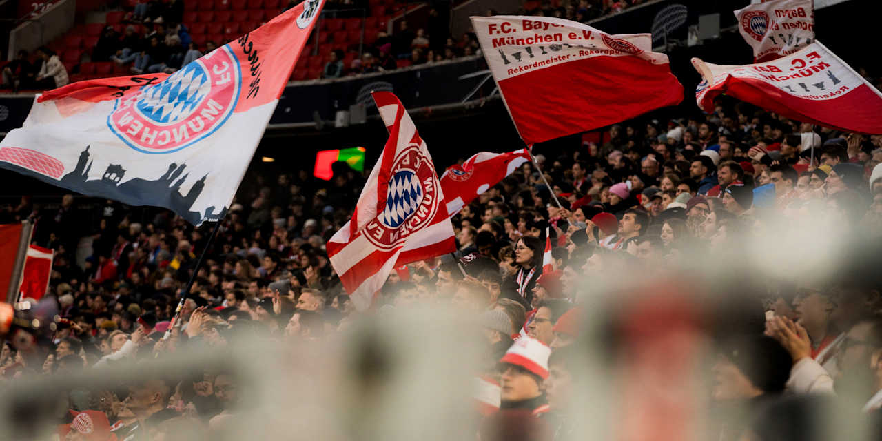 Die Südkurve beim Champions-League-Viertelfinale in der Allianz Arena.
