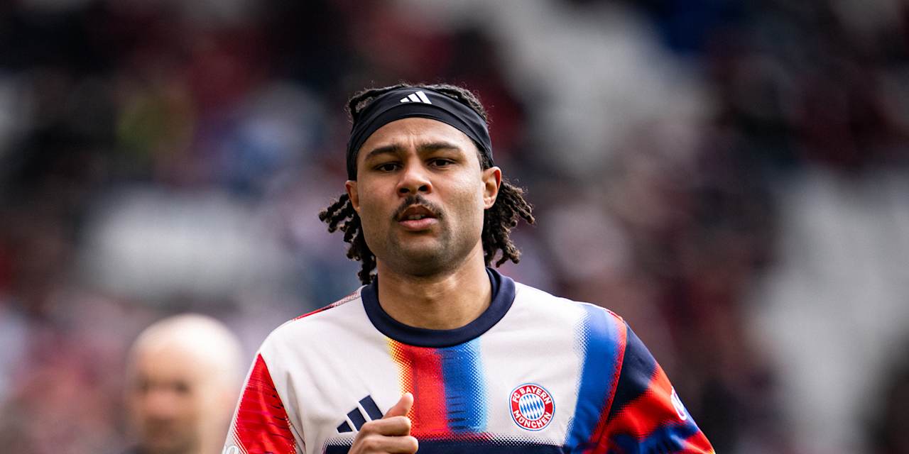 Serge Gnabry beim Warm-up in Freiburg