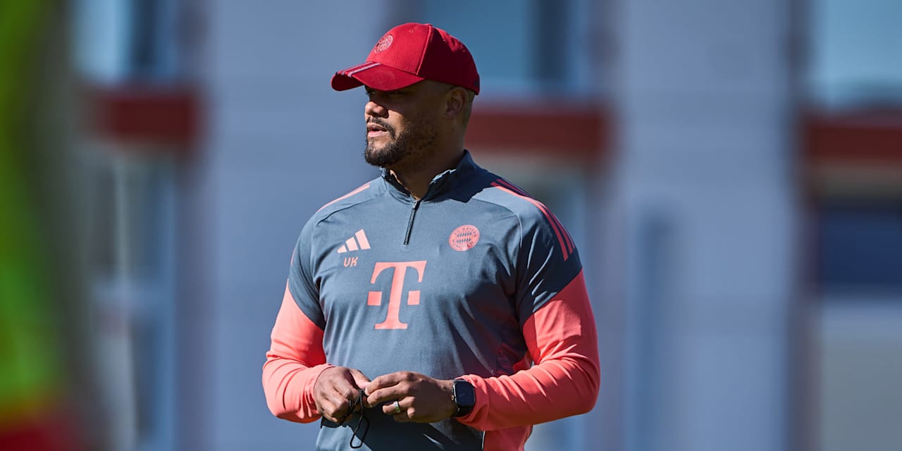 Vincent Kompany im Training des FC Bayern