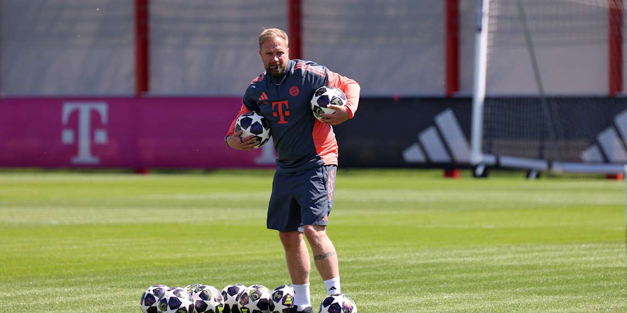 Aaron Danks im FC Bayern-Training