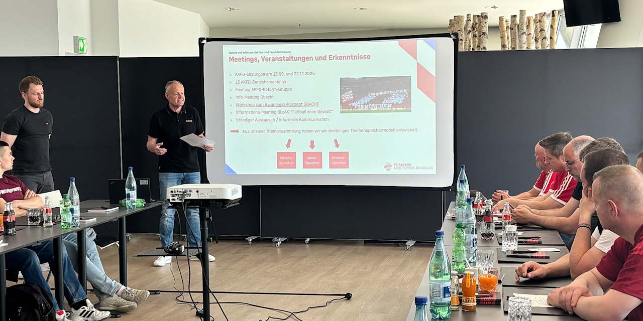 Sitzung des Arbeitskreises Fandialog des FC Bayern