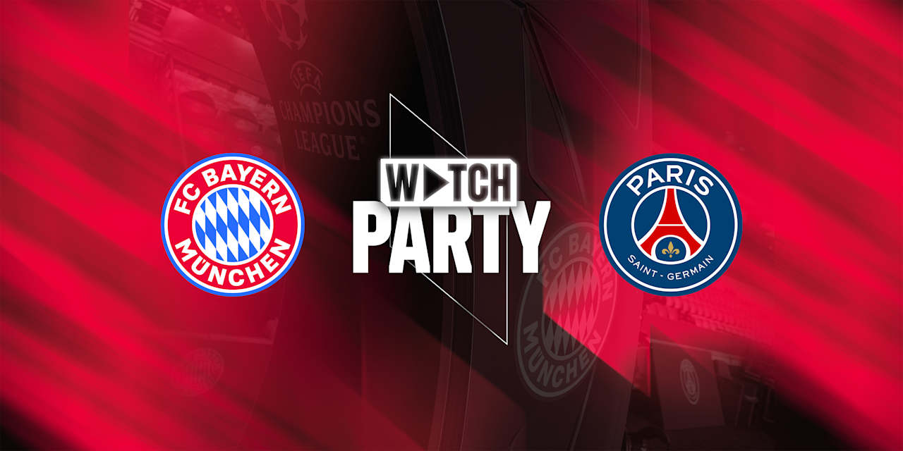 Eine Grafik des FC Bayern vor PSG