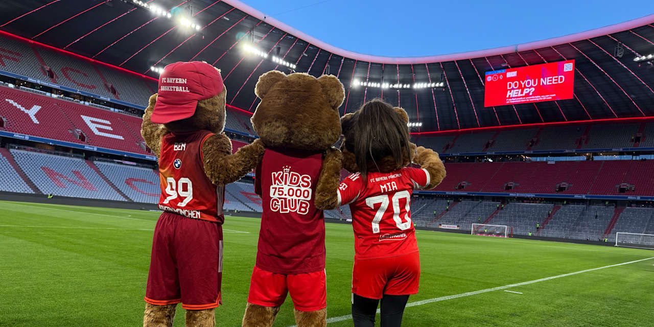Berni, Mia und Ben in der Allianz Arena