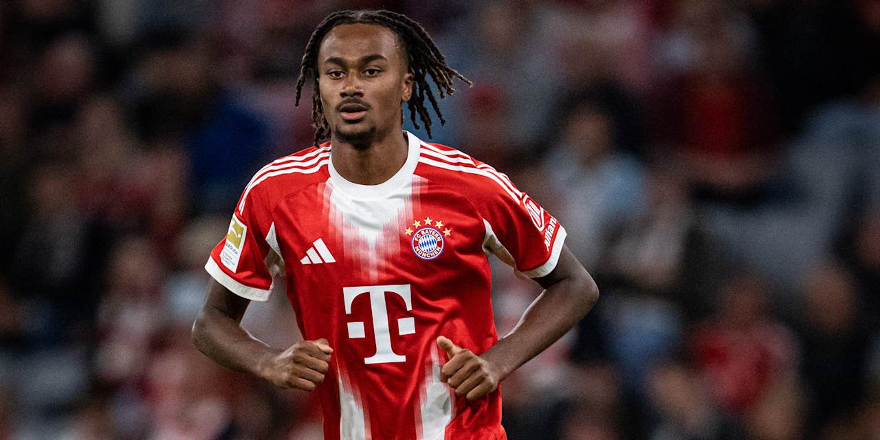 Jonah Kusi-Asare in einem Bundesliga-Spiel des FC Bayern