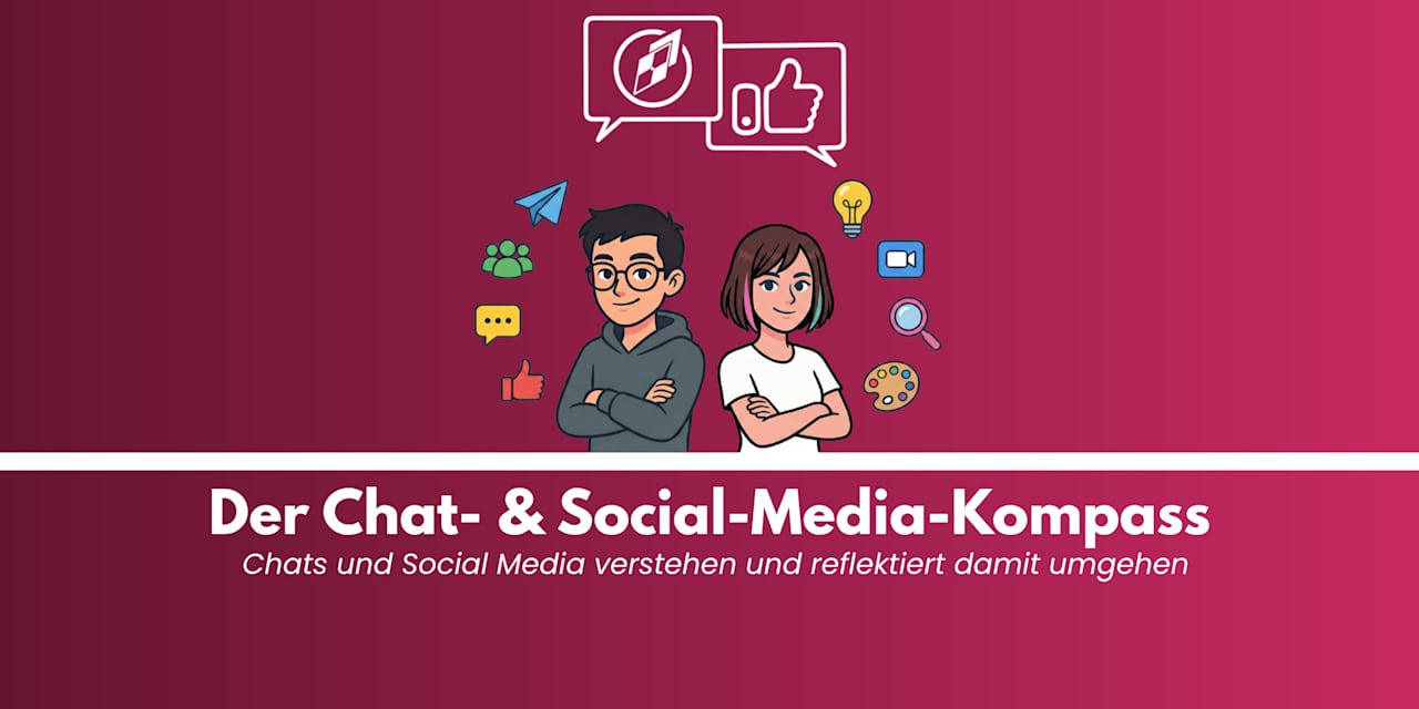 Grafik mit Schriftzug der Chat- und Social-Media-Kompass