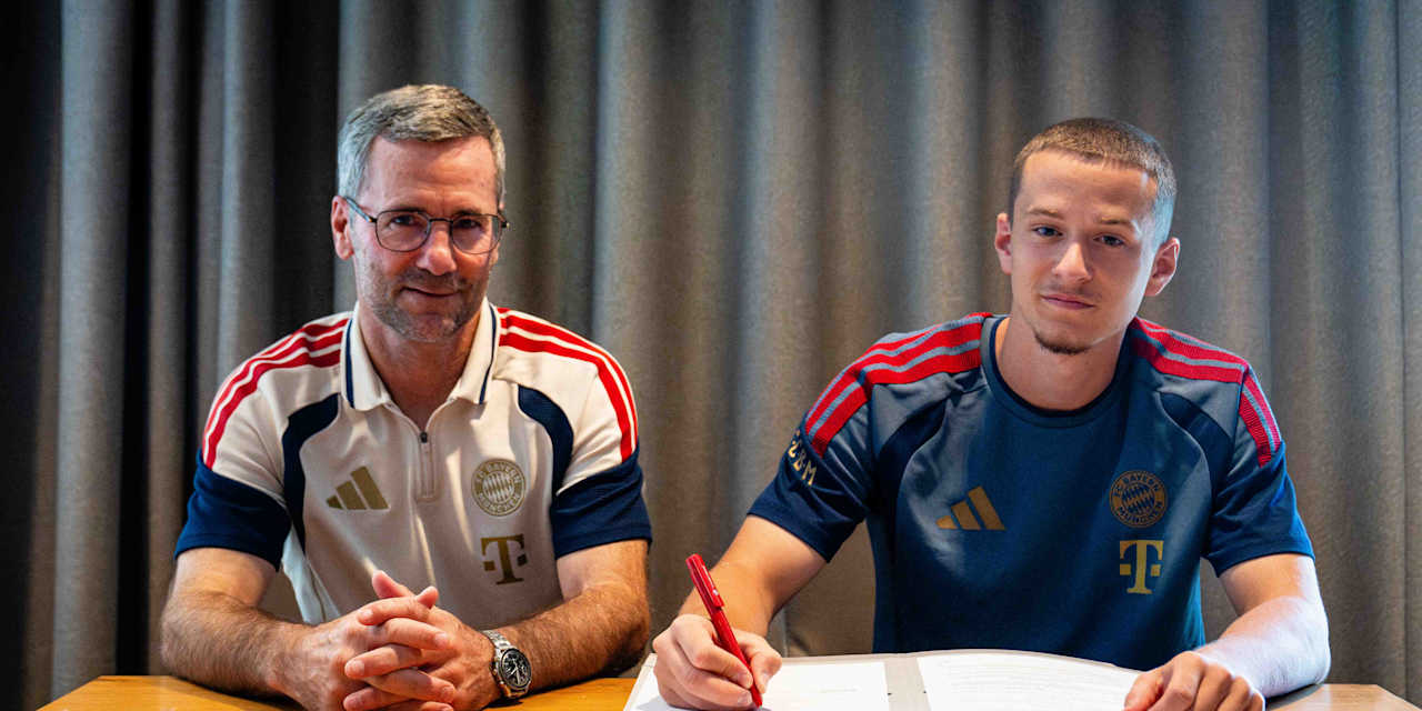 Michael Wiesinger (li.) und Yll Gashi (re.) schlagen ein.
