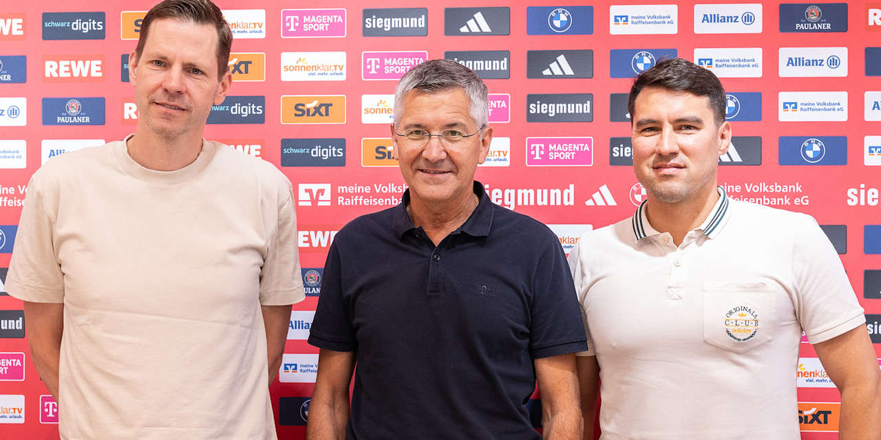 Thorsten Leibenath, Herbert Hainer und Adrian Sarmiento