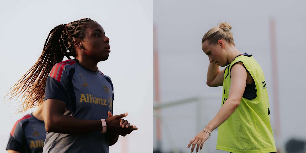 Edna Imade und Franziska Kett im Training