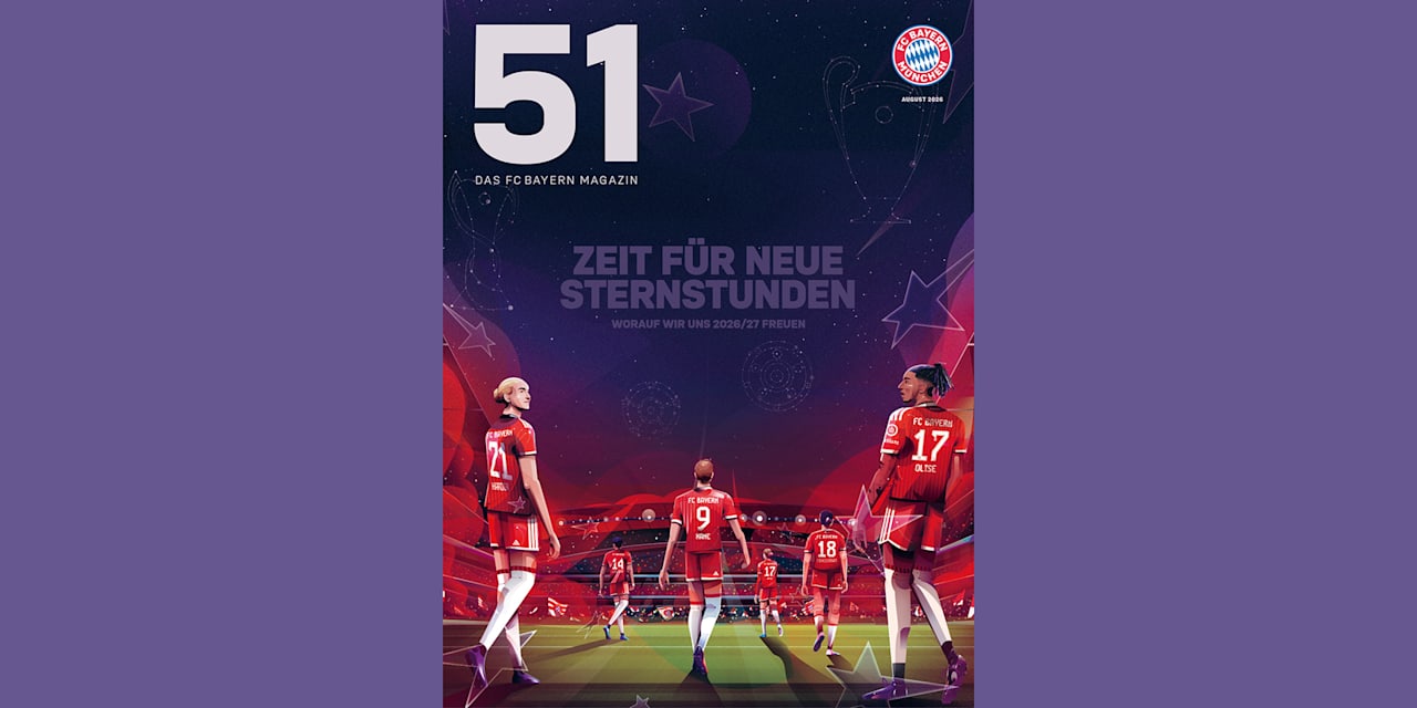 Cover des 51-Magazin des FC Bayern mit dem Titel: Zeit für Sternstunden