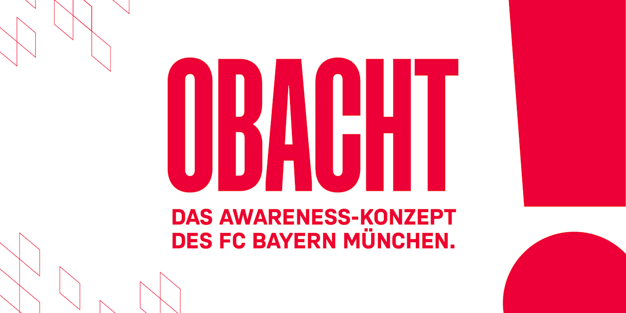 Logo: FC Bayern Obacht - das Awareness-Konzept des FC Bayer München