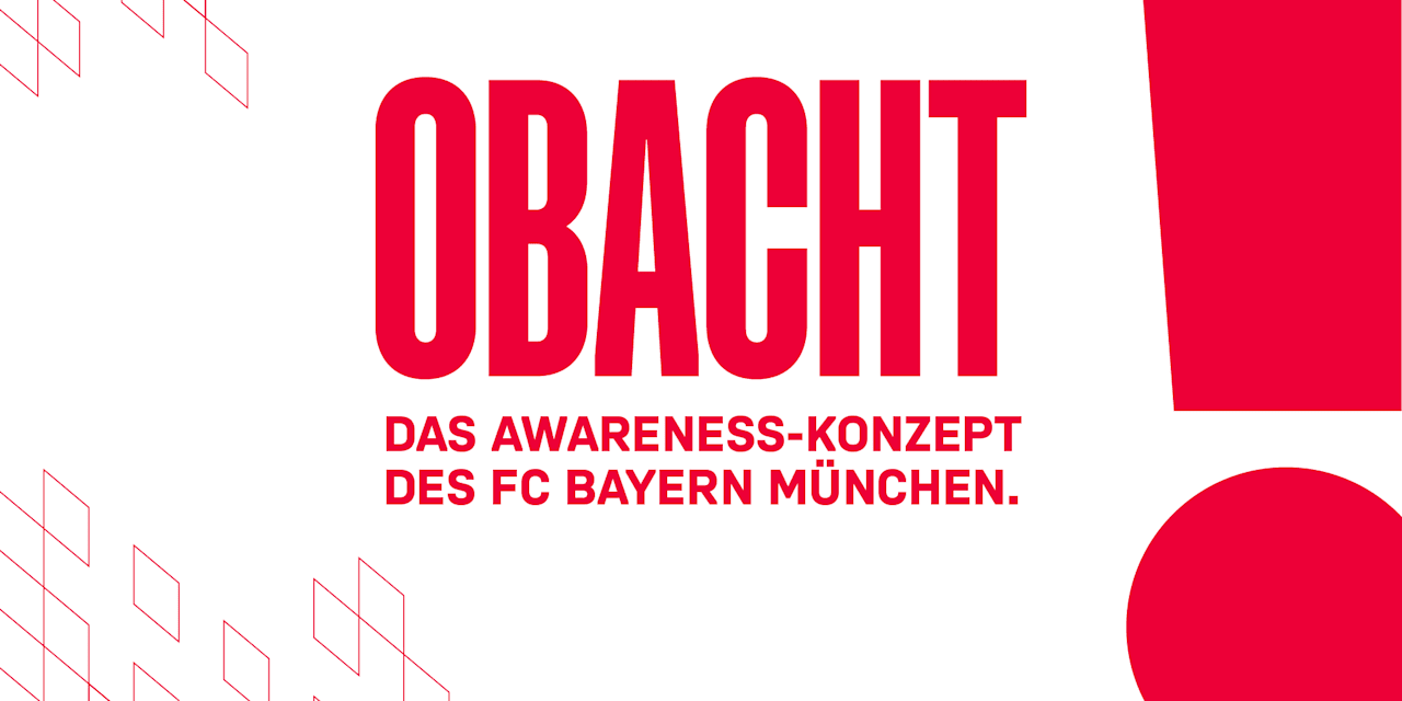 Logo: FC Bayern Obacht - das Awareness-Konzept des FC Bayer München