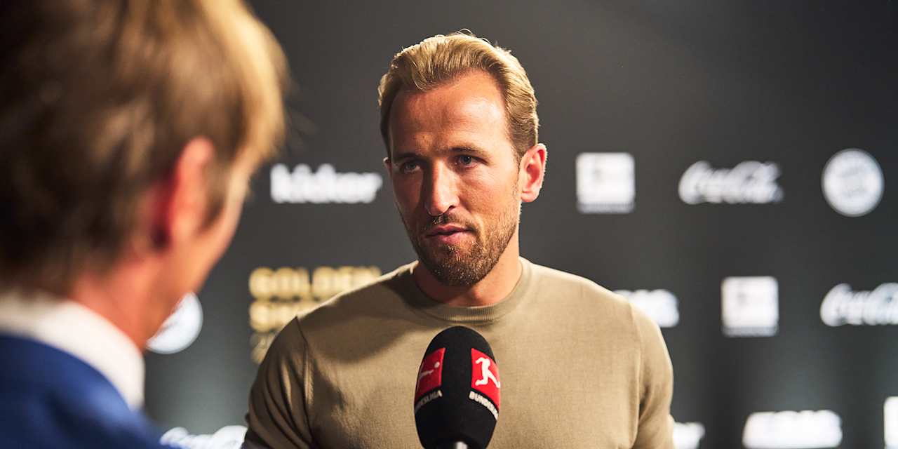 Harry Kane bei der Verleihung des Goldenen Schuhs