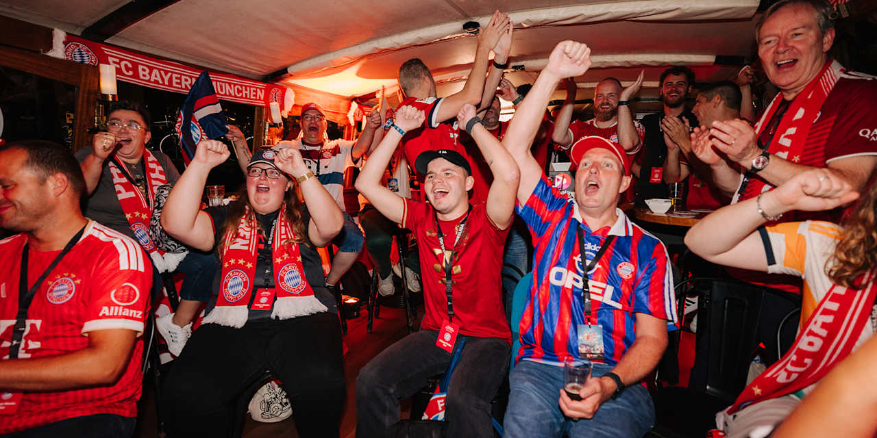 FC Bayern-Fans bei der Boat Watchparty