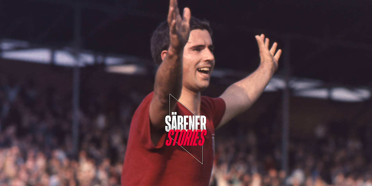 Fast schon in der Bundesliga! Gerd Müller feiert beim vorentscheidenden 5:0 1965 gegen Saarbrücken.