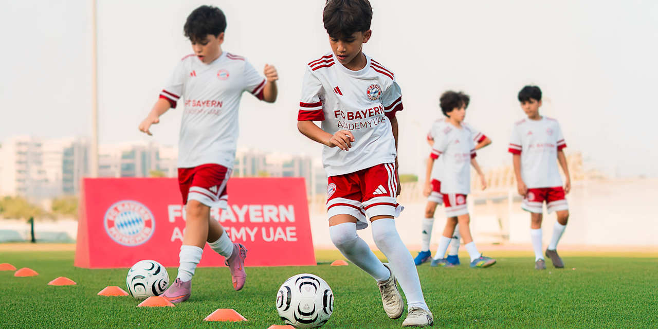 Ein Talent im FC Bayern-Training.