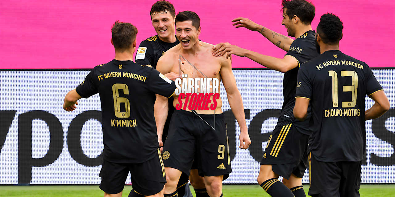Da ist das Ding! Robert Lewandowski knackt gegen den FC Augsburg mit Bundesliga-Tor 41 doch noch den Rekord vom Bomber.