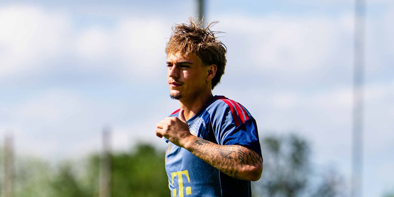 Maximilian Hennig läuft im Training.