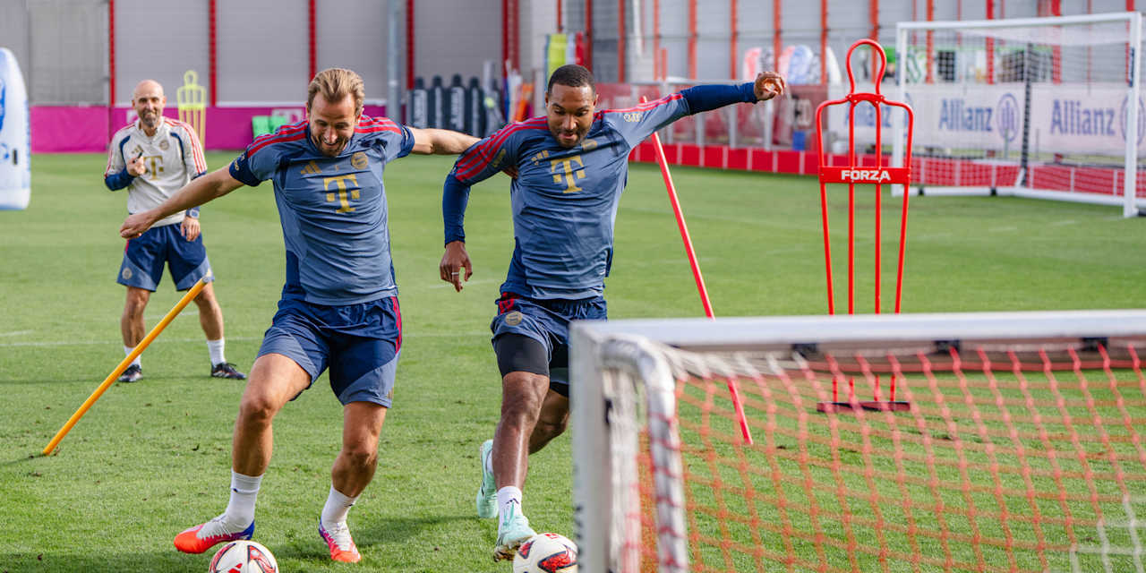 Tah und Kane im Abschlusstraining vor Augsburg