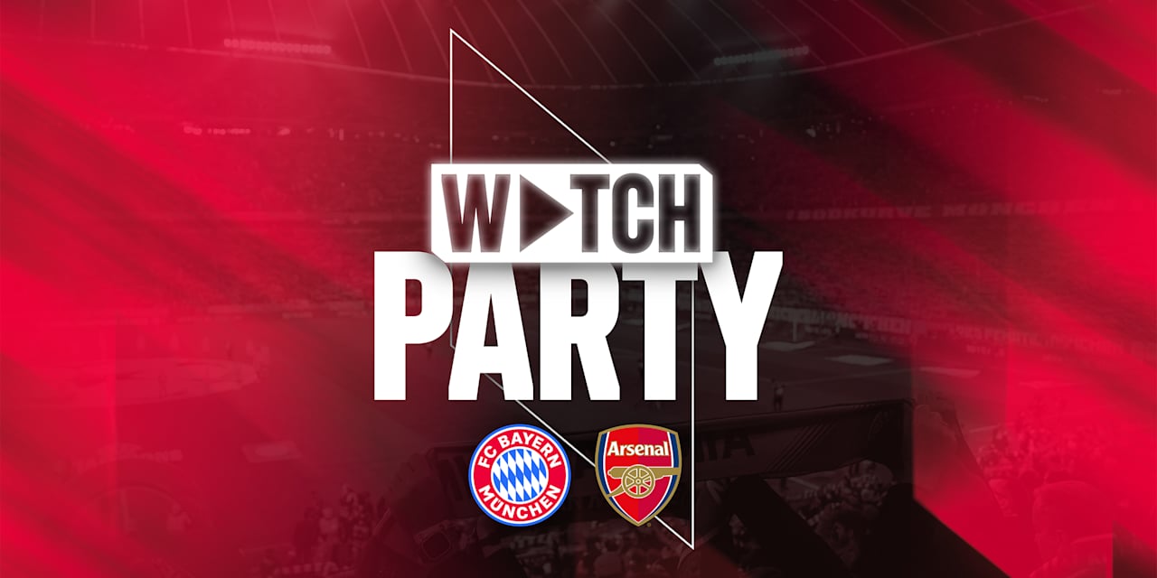 Eine Grafik des FC Bayern vor Arsenal