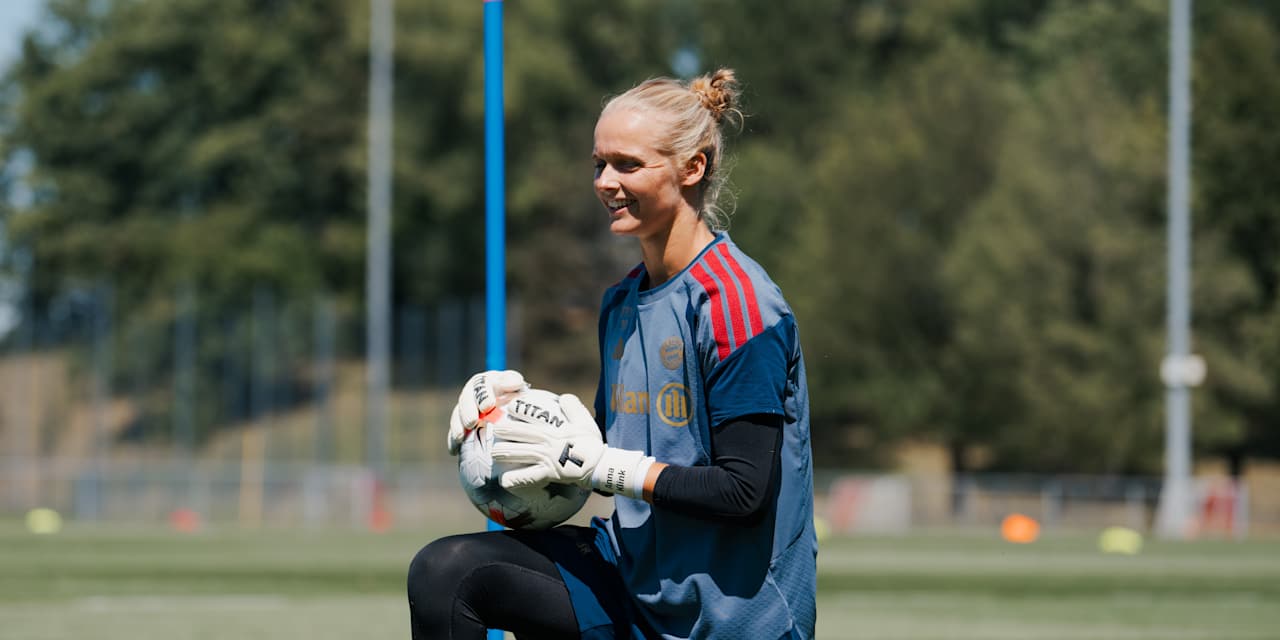 Anna Klink während einer Trainingseinheit der FC Bayern Frauen.