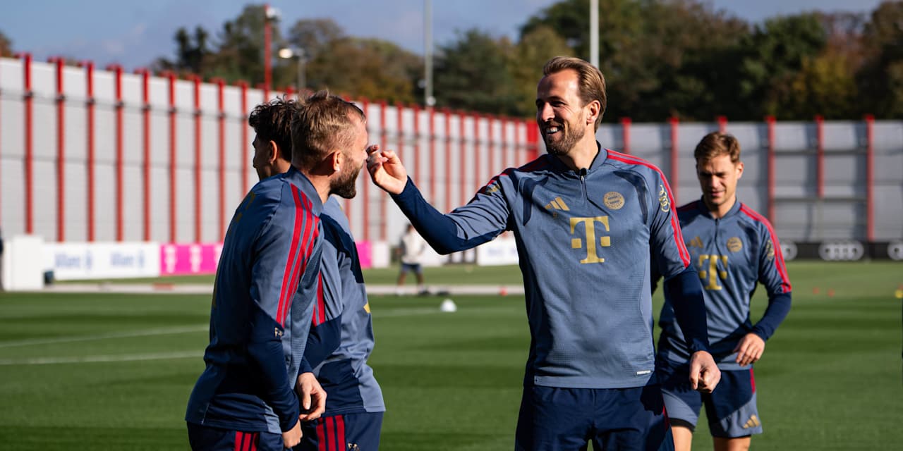 Harry Kane im Abschlusstraining vor Dortmund