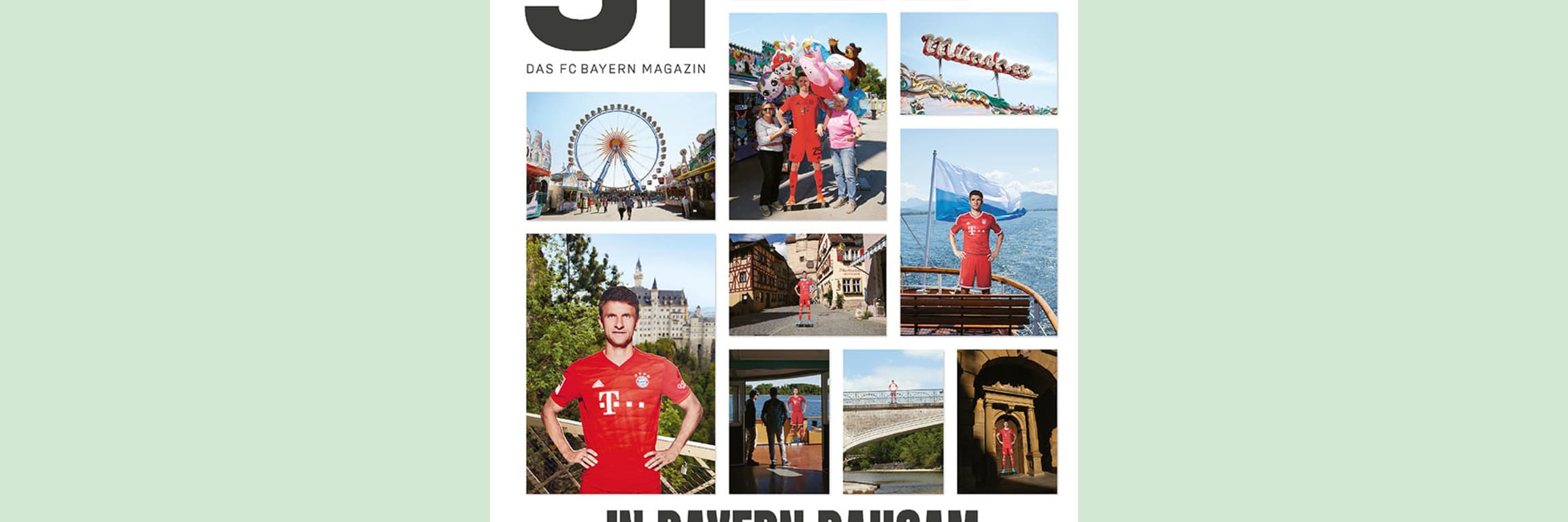 Cover der FC Bayern Magazin 51-Ausgabe Sommer 2025 mit Thomas Müller