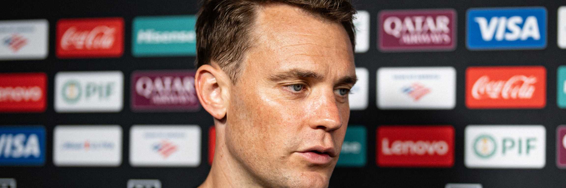 Manuel Neuer im Interview nach dem Klub-WM-Achtelfinale des FC Bayern gegen Flamengo.