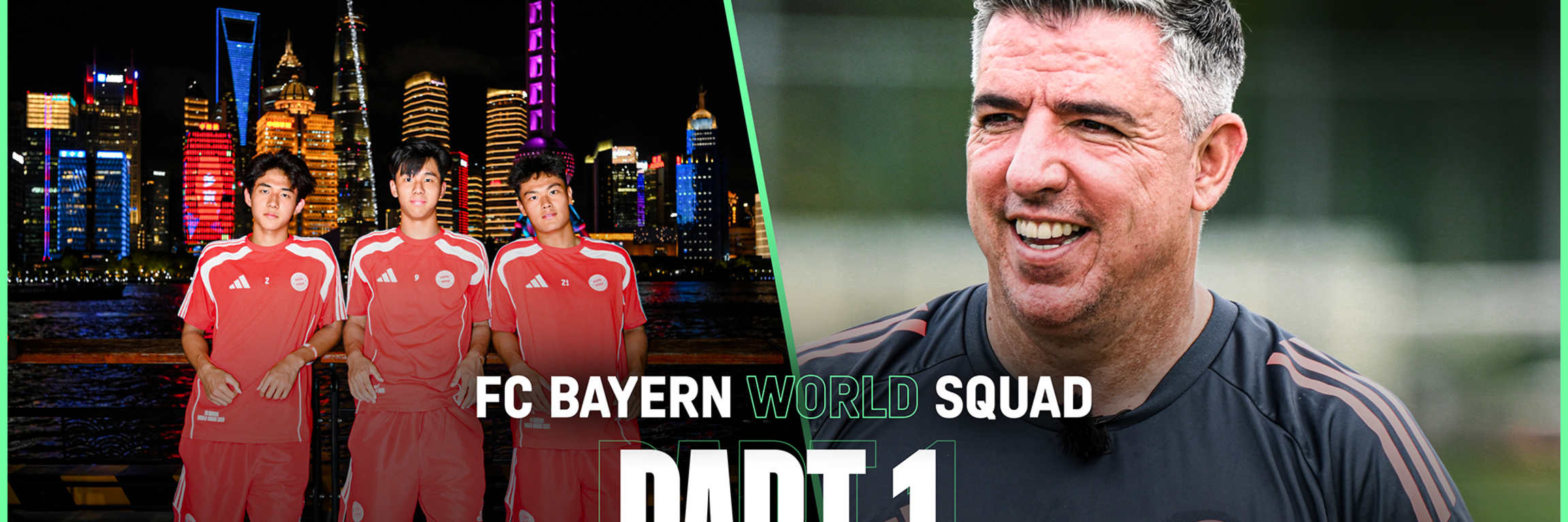 Roy Makaay mit Spielern der FC Bayern World Squad