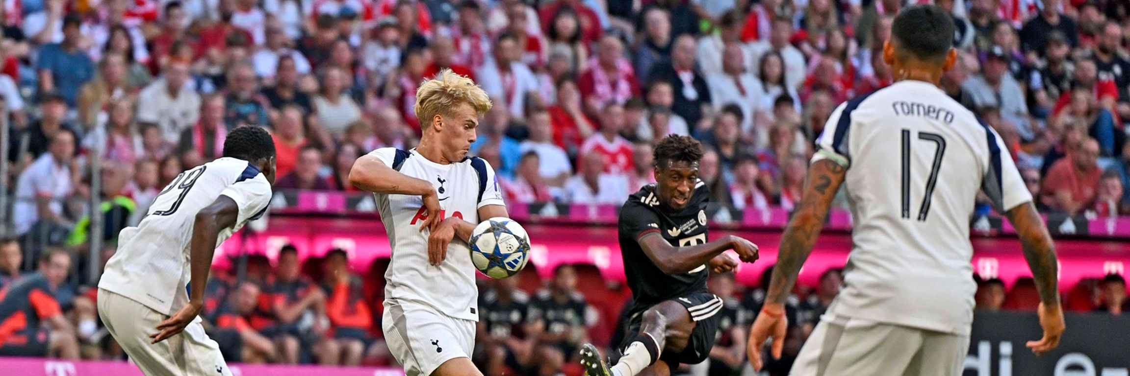 Scene from the friendly FC Bayern vs. Tottenham Hotspur