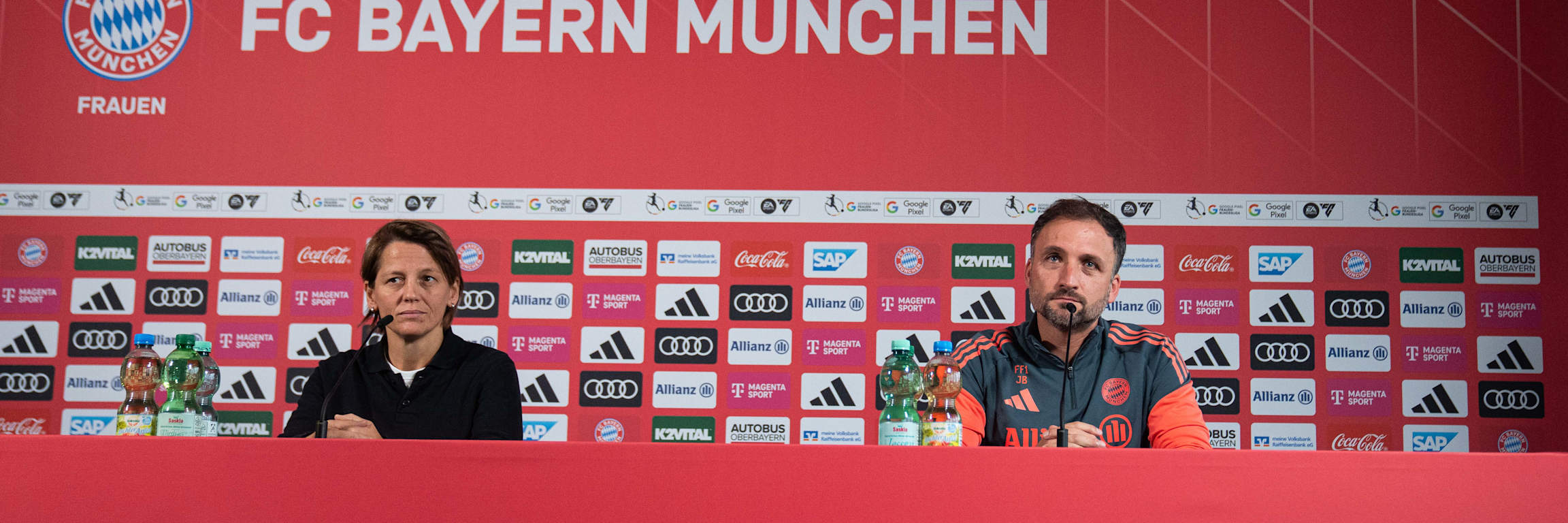 Pressetalk der FC Bayern Frauen vor dem Topspiel gegen Wolfsburg