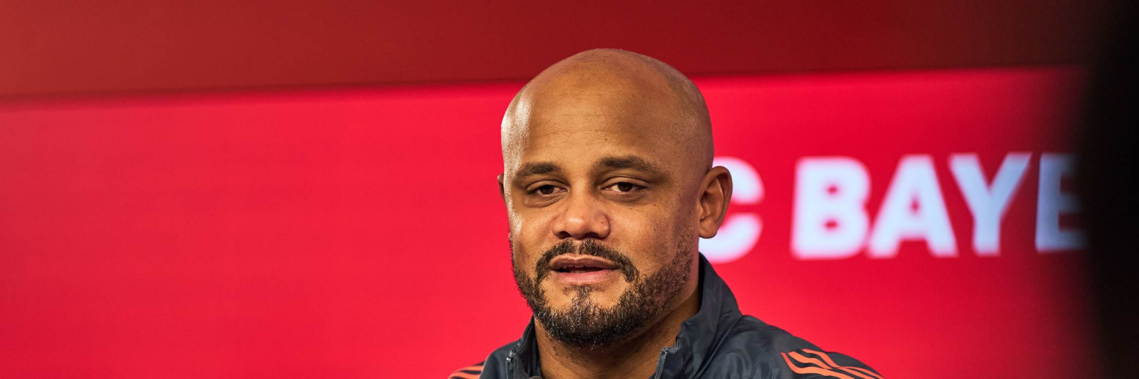 Vincent Kompany spricht im Pressetalk