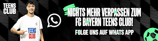 Nichts mehr verpassen zum FC Bayern TEENS CLUB! Folge und auf WhatsApp