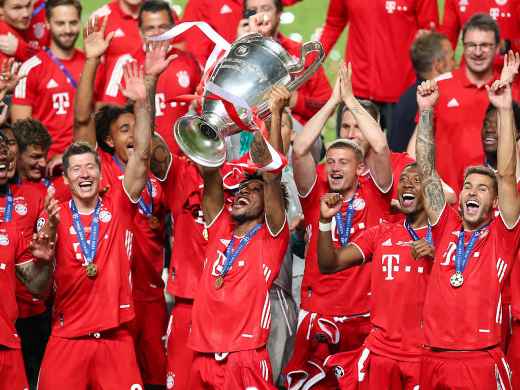 Kingsley Coman Champions League-Pokal
