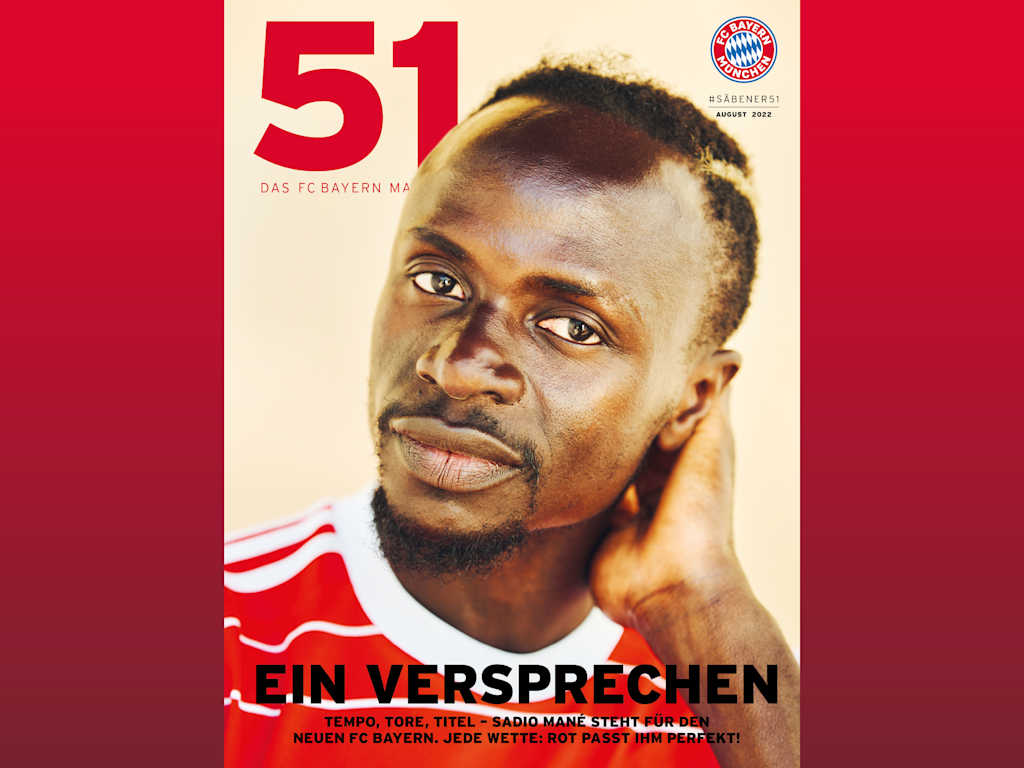 Sadio Mané im FC Bayern Magazin 51 August 2022