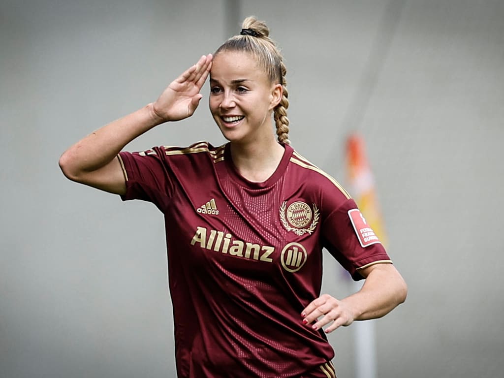 FC Bayern Frauen, Giulia Gwinn, Jubel