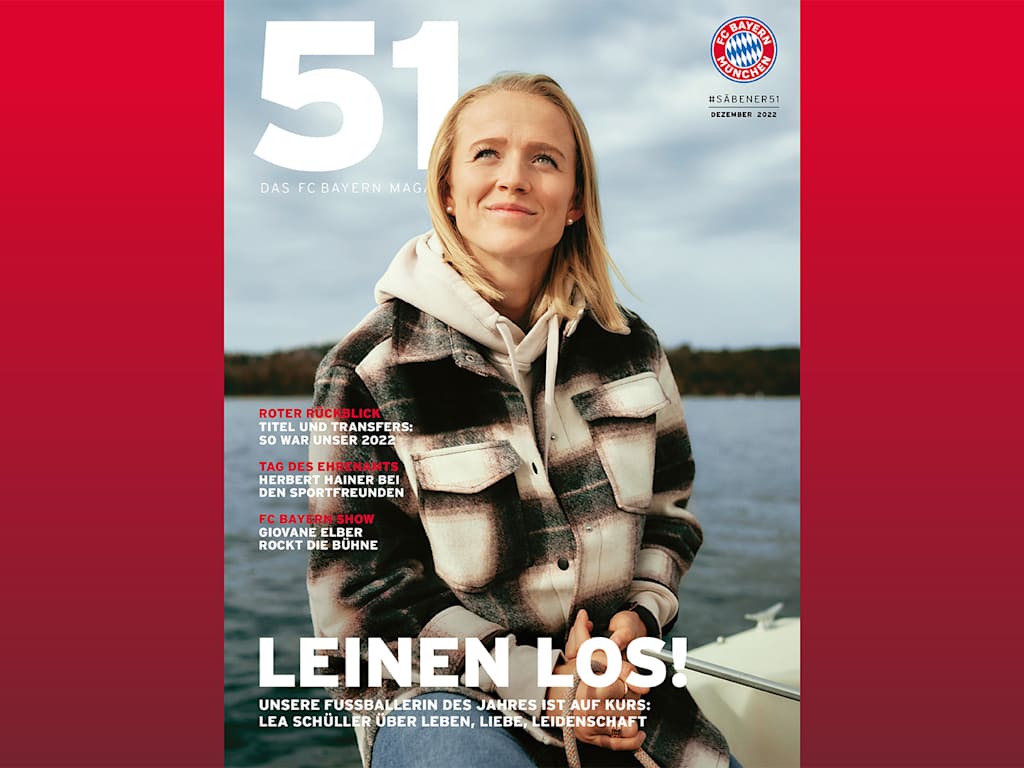 Lea Schüller im FC Bayern Magazin 51 Dezember 2022