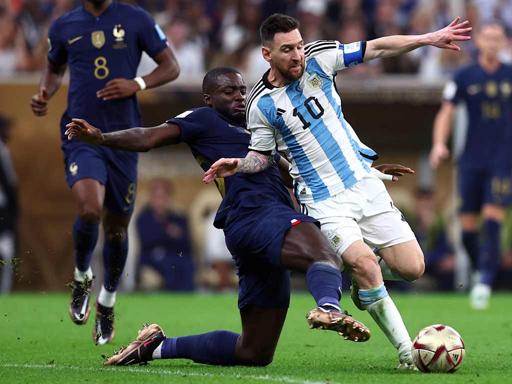 Dayot Upamecano, Lionel Messi, World Cup final