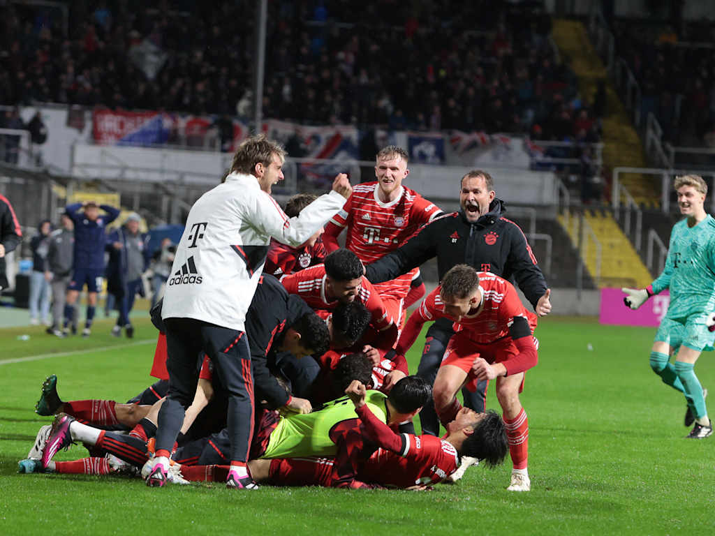 Die FC Bayern Amateure im Heimspiel gegen die SpVgg Unterhaching.
