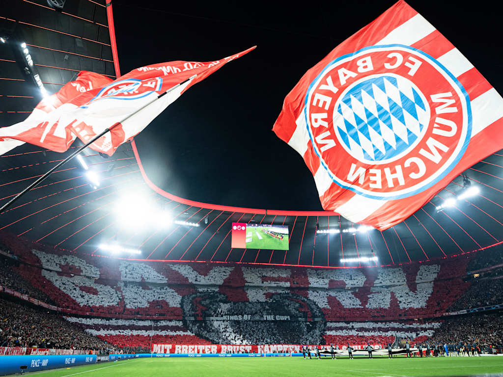 Tifo before FC Bayern vs. Man City