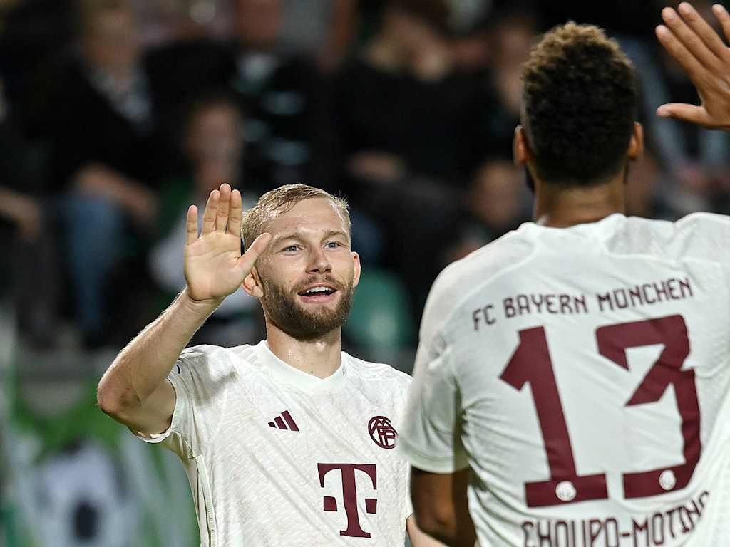 Konrad Laimer, Torjubel, FC Bayern
