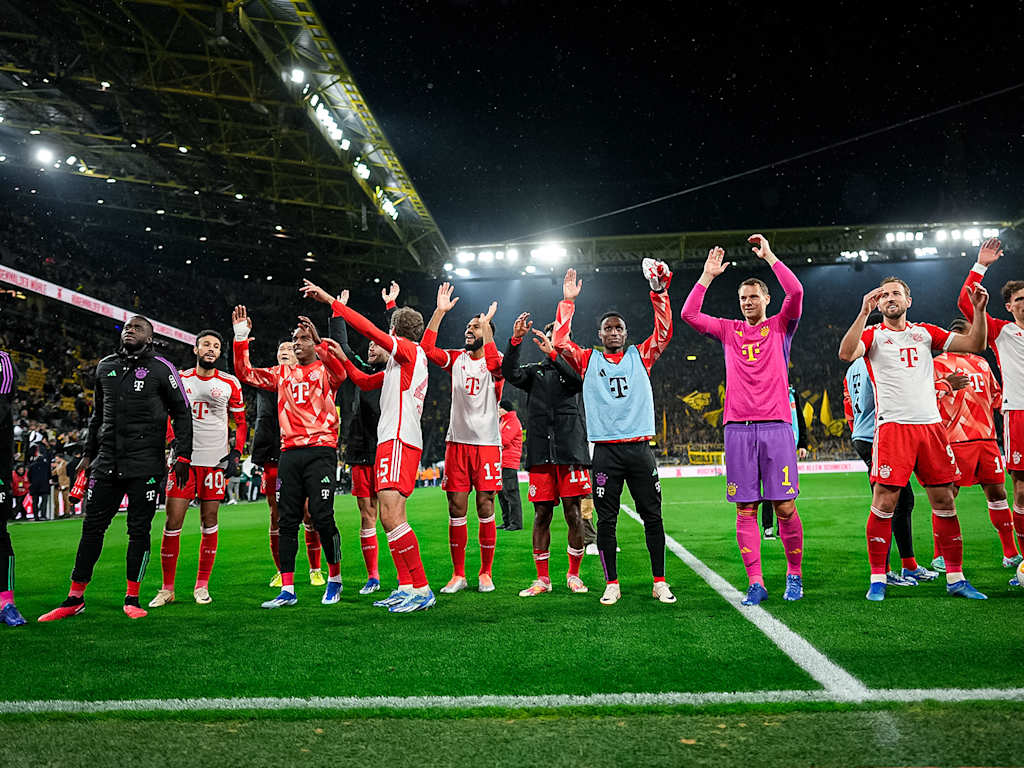 FC Bayern Jubel Borussia Dortmund